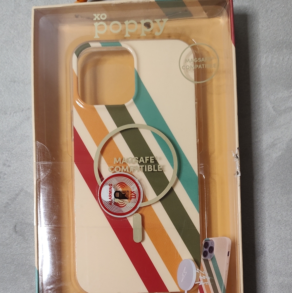 Multicolor Striped MagSafe Compatible Case